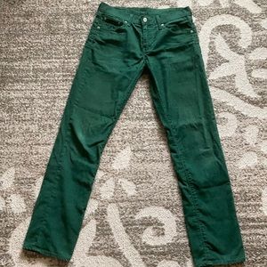 Green Corduroy Pants